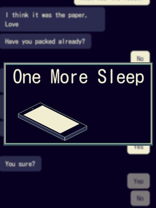 One More Sleep cover art