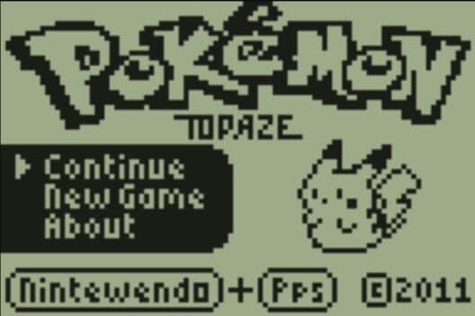 Pokemon Topaz cover art