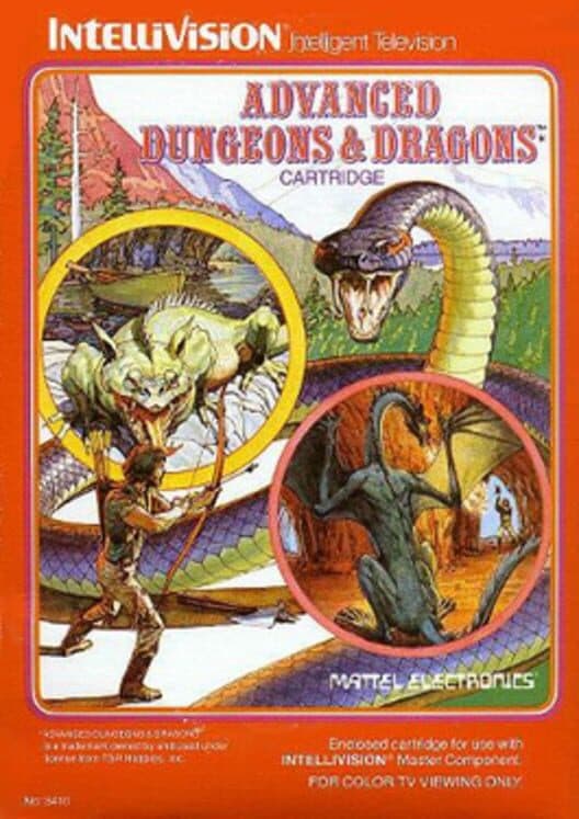 Advanced Dungeons & Dragons Cartridge cover art