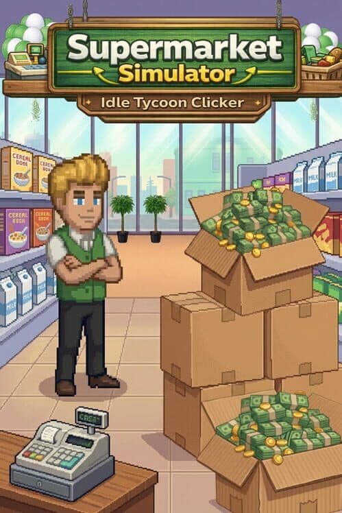 Supermarket Simulator: Idle Tycoon Clicker cover art